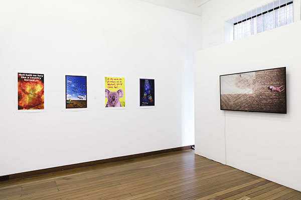 The Cross Art Projects, Artist Exhibition. Fire and Brimstone: Therese Ritchie, Chips Mackinolty, Todd Williams & Djon Mundine — 29 August to 26 September 2020